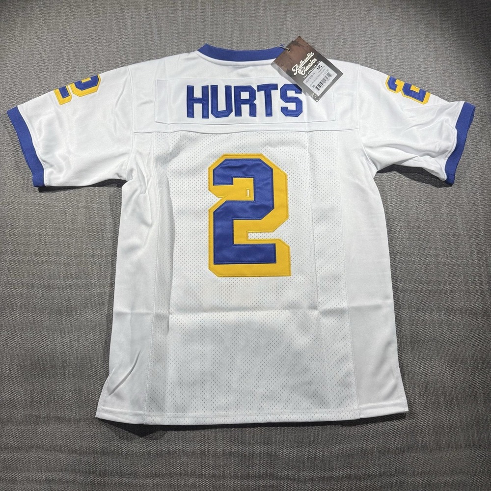 Falcons Jersey Mens Medium White High School Football Jalen Hurts 2 Headgear